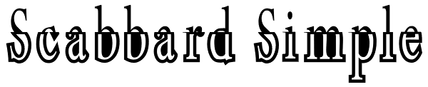 Scabbard Simple Font