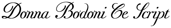 Donna Bodoni Ce Script Font