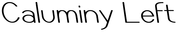 Caluminy Left Font