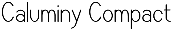 Caluminy Compact Font