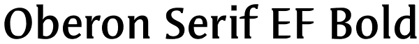 Oberon Serif EF Bold Font