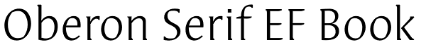 Oberon Serif EF Book Font