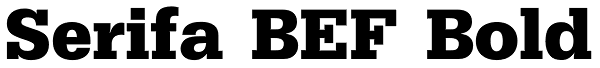 Serifa BEF Bold Font