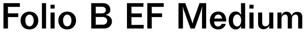 Folio B EF Medium Font