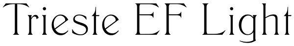 Trieste EF Light Font