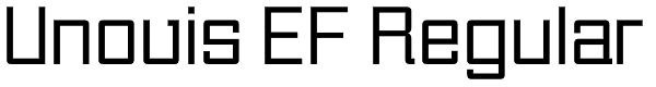 Unovis EF Regular Font