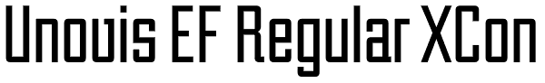 Unovis EF Regular XCon Font