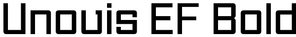 Unovis EF Bold Font