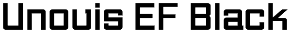 Unovis EF Black Font