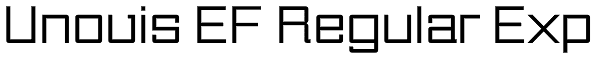 Unovis EF Regular Exp Font