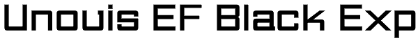 Unovis EF Black Exp Font