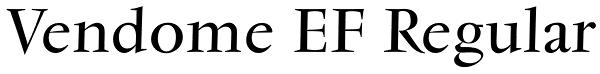 Vendome EF Regular Font