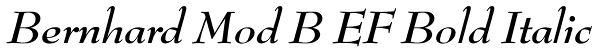 Bernhard Mod B EF Bold Italic Font