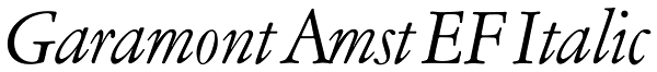 Garamont Amst EF Italic Font