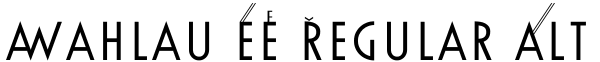 Mahlau EF Regular Alt Font