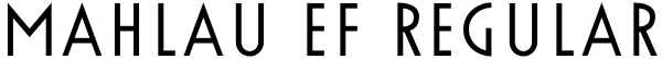 Mahlau EF Regular Font