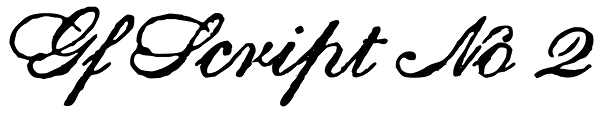 Gf Script No 2 Font