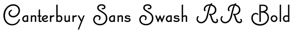Canterbury Sans Swash RR Bold Font