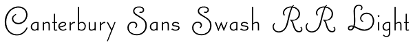 Canterbury Sans Swash RR Light Font