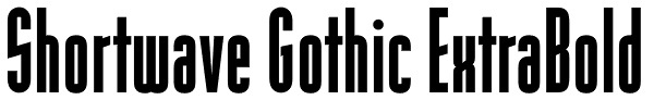 Shortwave Gothic ExtraBold Font