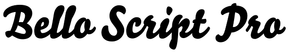 Bello Script Pro Font