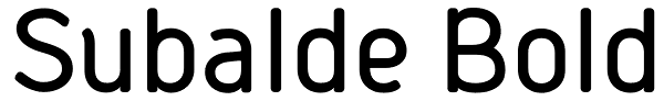 Subalde Bold Font