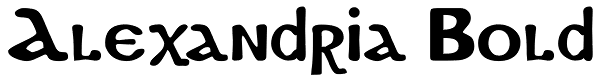 Alexandria Bold Font