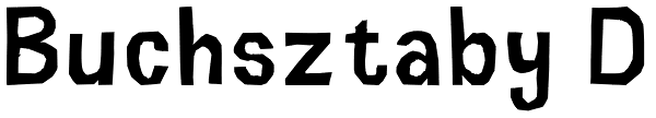 Buchsztaby D Font