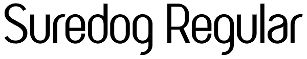 Suredog Regular Font