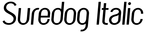 Suredog Italic Font