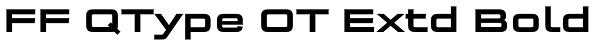 FF QType OT Extd Bold Font