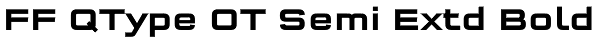 FF QType OT Semi Extd Bold Font