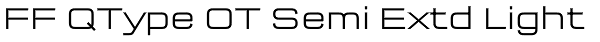 FF QType OT Semi Extd Light Font