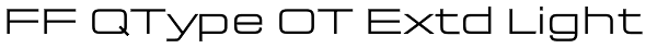 FF QType OT Extd Light Font