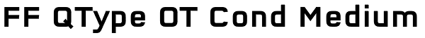 FF QType OT Cond Medium Font