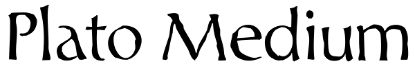 Plato Medium Font