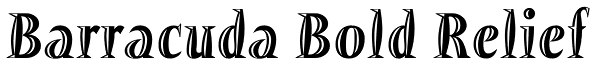 Barracuda Bold Relief Font