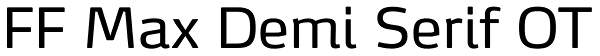 FF Max Demi Serif OT Font