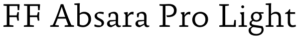 FF Absara Pro Light Font