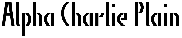 Alpha Charlie Plain Font