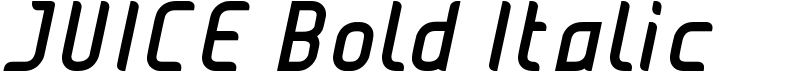 JUICE Bold Italic Font