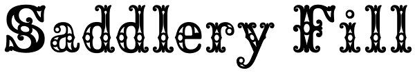 Saddlery Fill Font