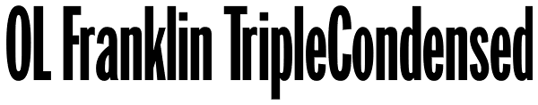 OL Franklin TripleCondensed Font