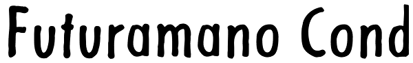 Futuramano Cond Font