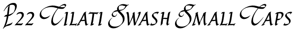 P22 Cilati Swash Small Caps Font