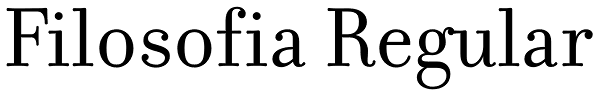 Filosofia Regular Font