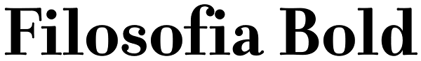 Filosofia Bold Font