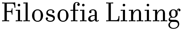 Filosofia Lining Font