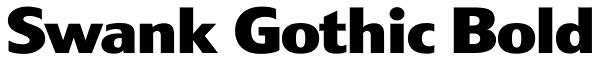 Swank Gothic Bold Font