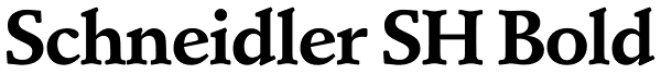 Schneidler SH Bold Font